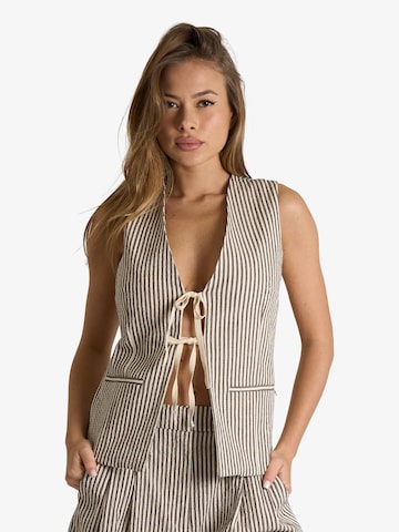 Ottod’Ame - Top em castanho: frente