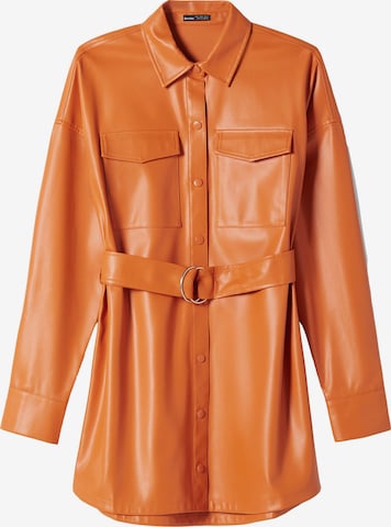 Bershka Blousejurk in Bruin: voorkant