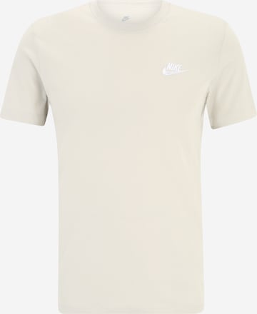 Nike Sportswear Shirt 'Club' in Beige: voorkant