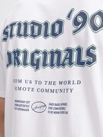 T-Shirt 'JORMEADOWS' JACK & JONES en blanc