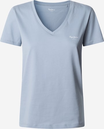 Pepe Jeans Tričko 'Macy' – modrá: přední strana