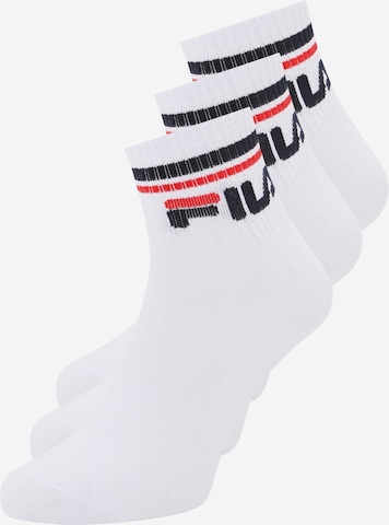 Chaussettes FILA en blanc : devant