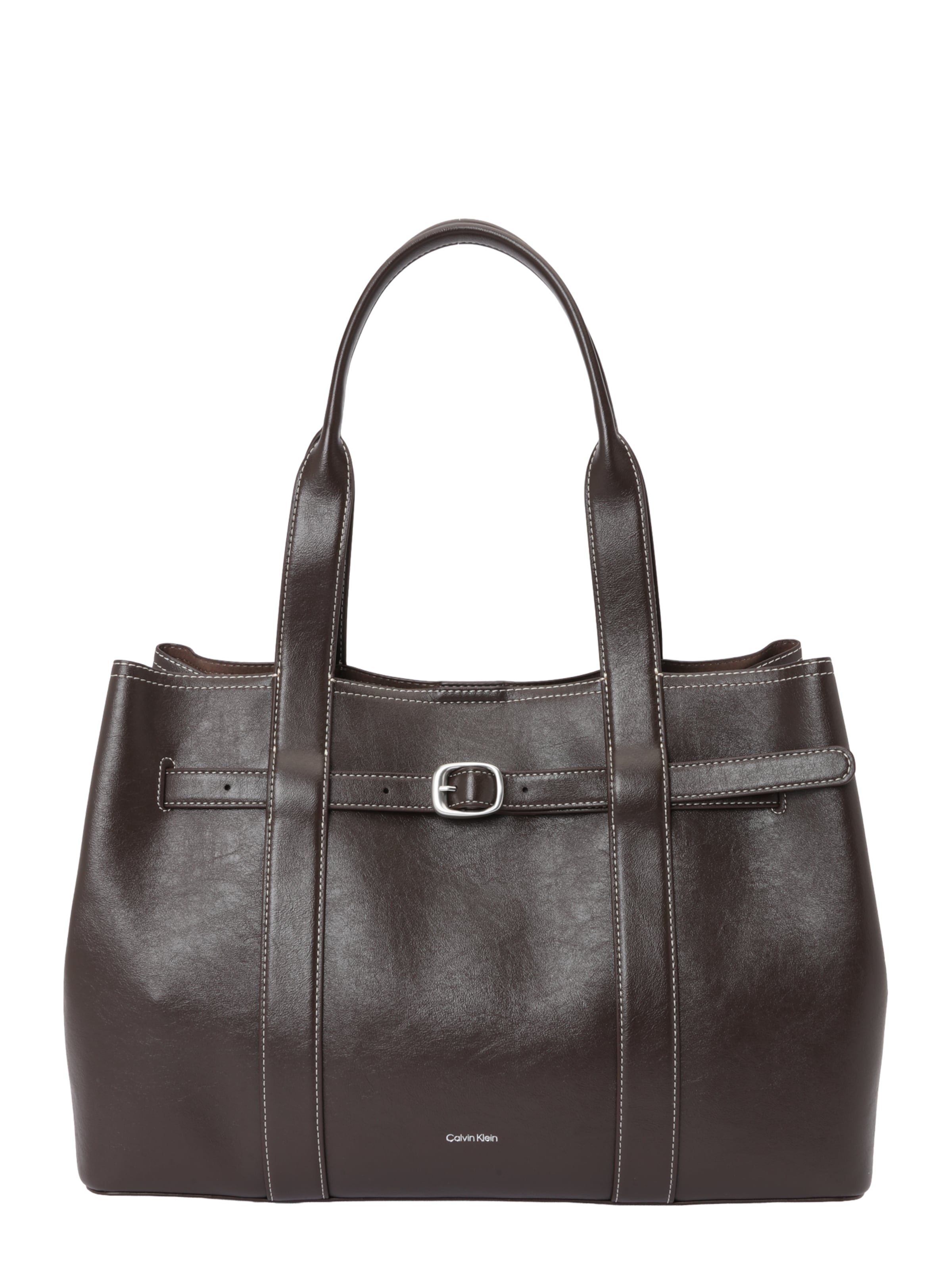 Regular Poche ventrale Calvin Klein en marron : devant