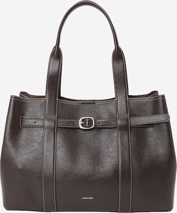 Regular Poche ventrale Calvin Klein en marron : devant