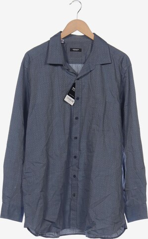 Walbusch Button Up Shirt in XXL in Blue: front
