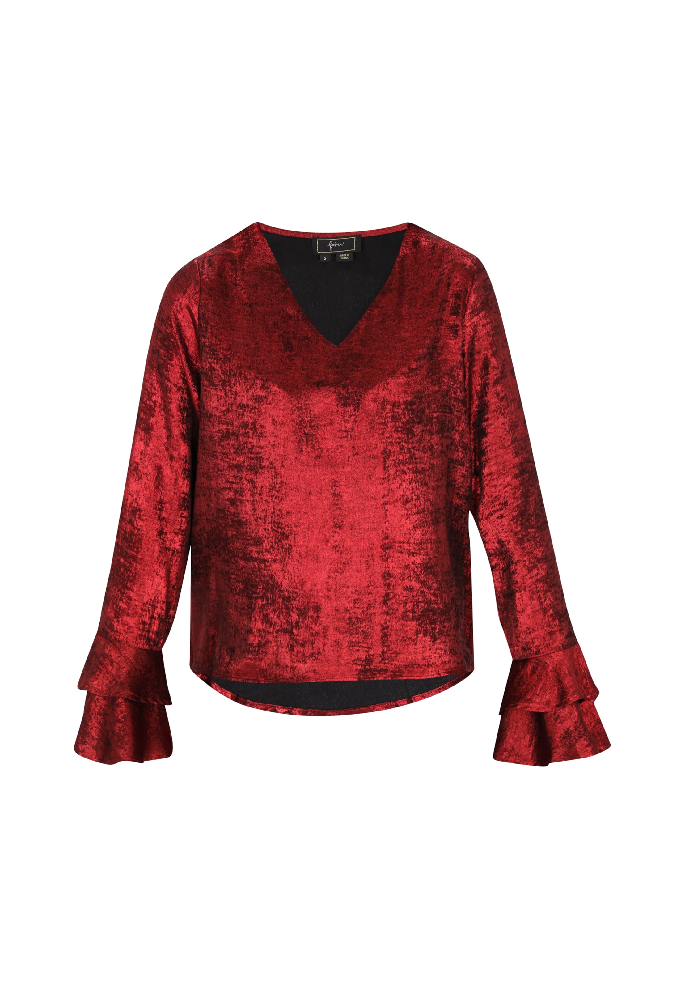 faina - Blusa em vermelho: frente