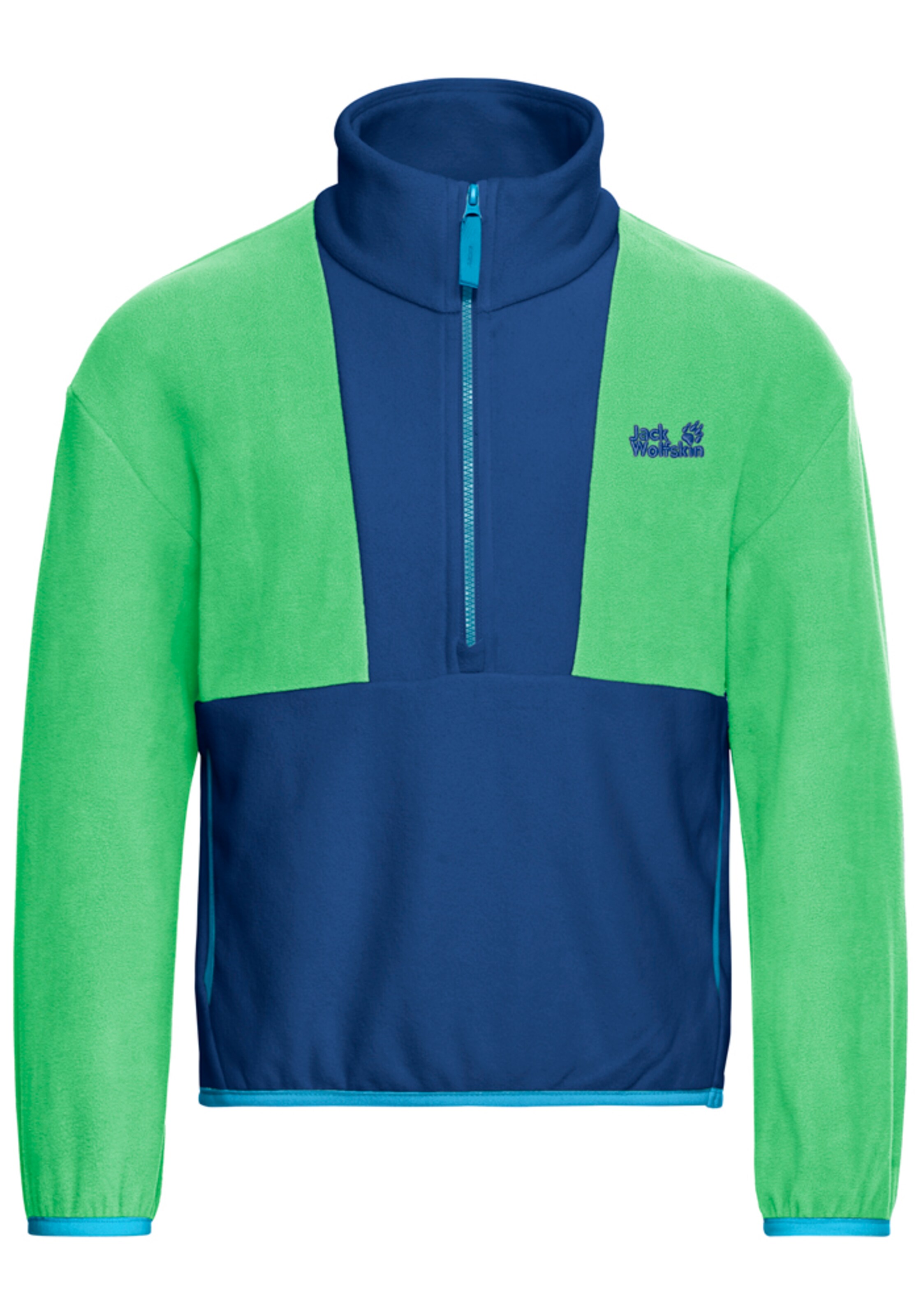 JACK WOLFSKIN Athletic Sweater in Blue: front
