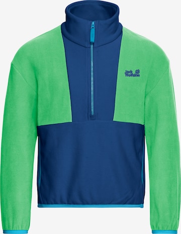 JACK WOLFSKIN Athletic Sweater in Blue: front