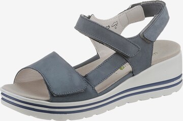 WALDLÄUFER Strap Sandals in Blue: front