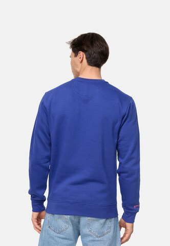 Sweat-shirt smiler. en bleu