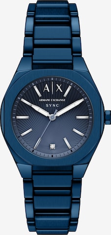 ARMANI EXCHANGE Analoguhr in Blau: Vorderseite