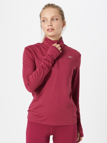 Reebok - Sweatshirt de desporto em vermelho: frente