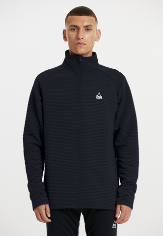 SOS Athletic Zip-Up Hoodie 'Muju' in Blue: front