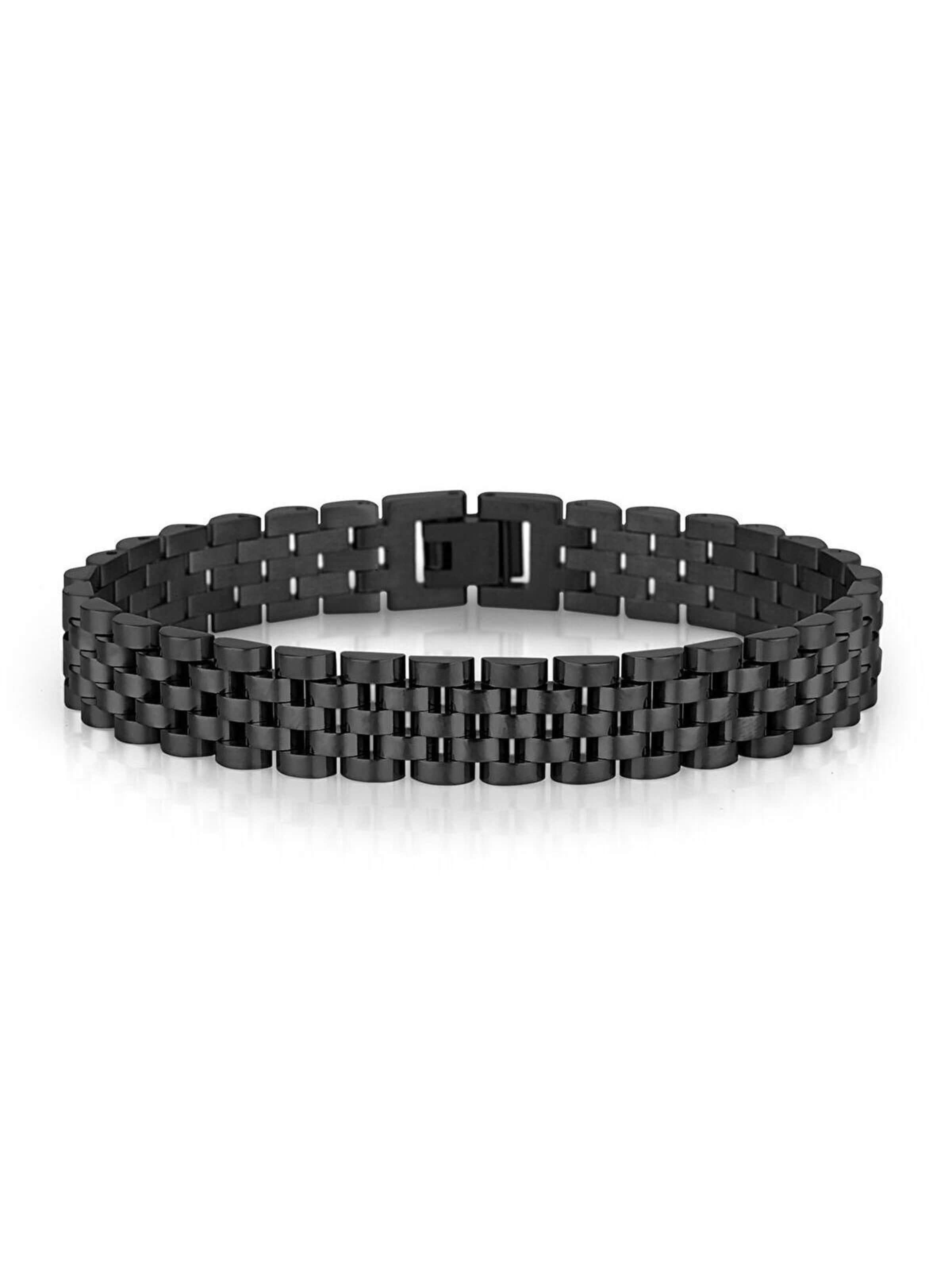 Braccialetto 'JWANG102-03' di WESSE in nero: frontale