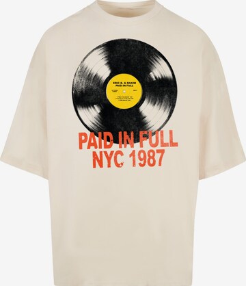 Merchcode Shirt 'Eric B & Rakim - Paid In Full NYC 1987' in Beige: voorkant