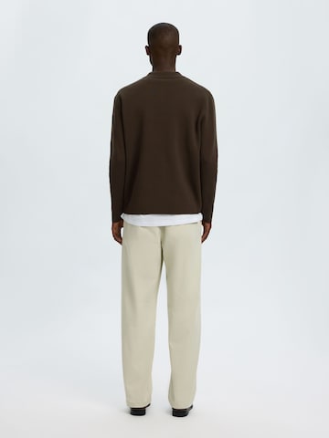 SELECTED Knit Cardigan in Brown