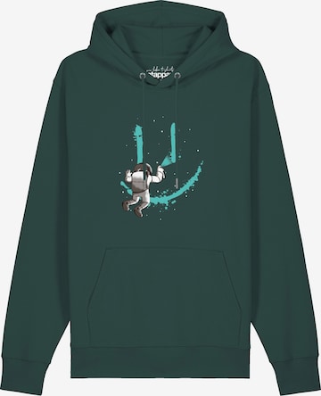Sweat-shirt ' Graffiti Astronaut ' Watapparel en vert : devant