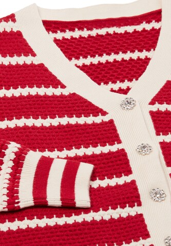 SANIKA Gebreid vest in Rood