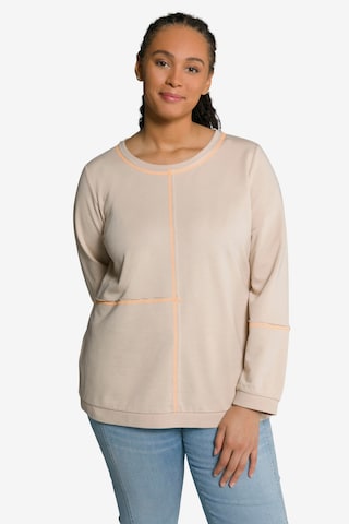 Ulla Popken Sweatshirt in Beige: predná strana