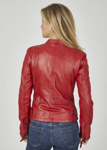 7ELEVEN Lederjacke 'Linny' in Rot