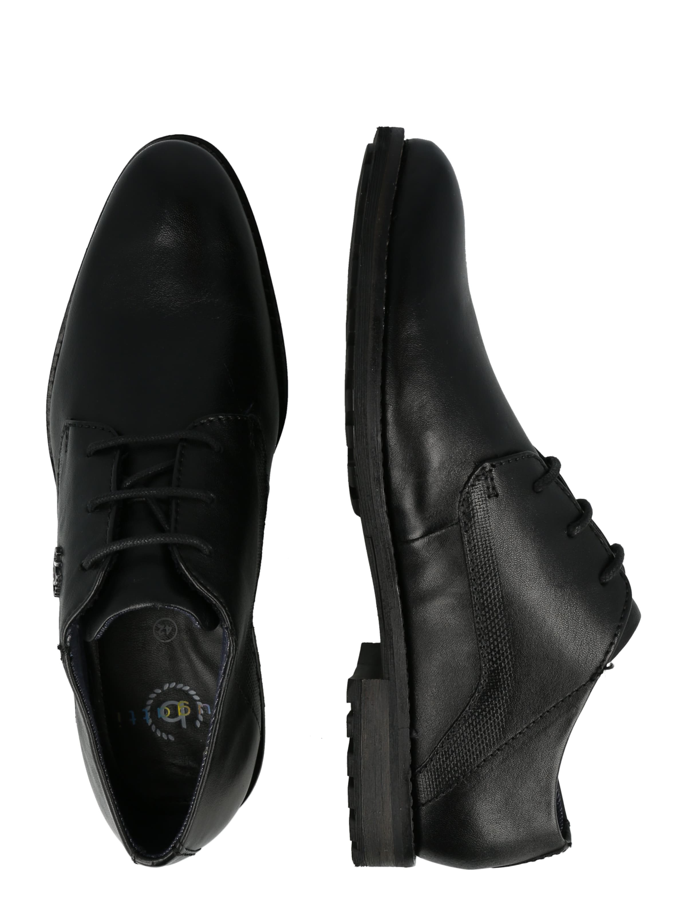 Chaussure à lacets bugatti en noir