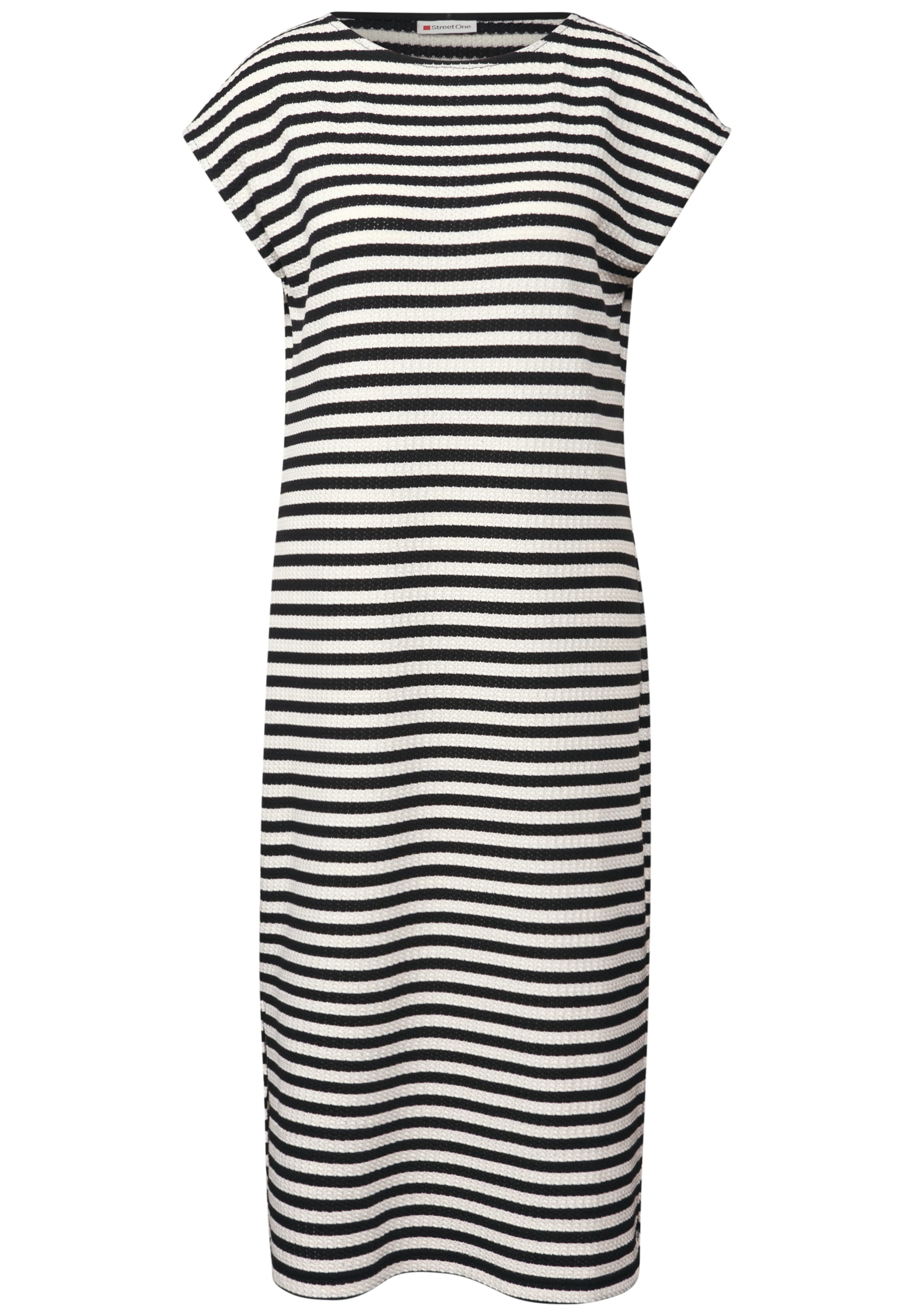 STREET ONE Knitted dress in Black: front