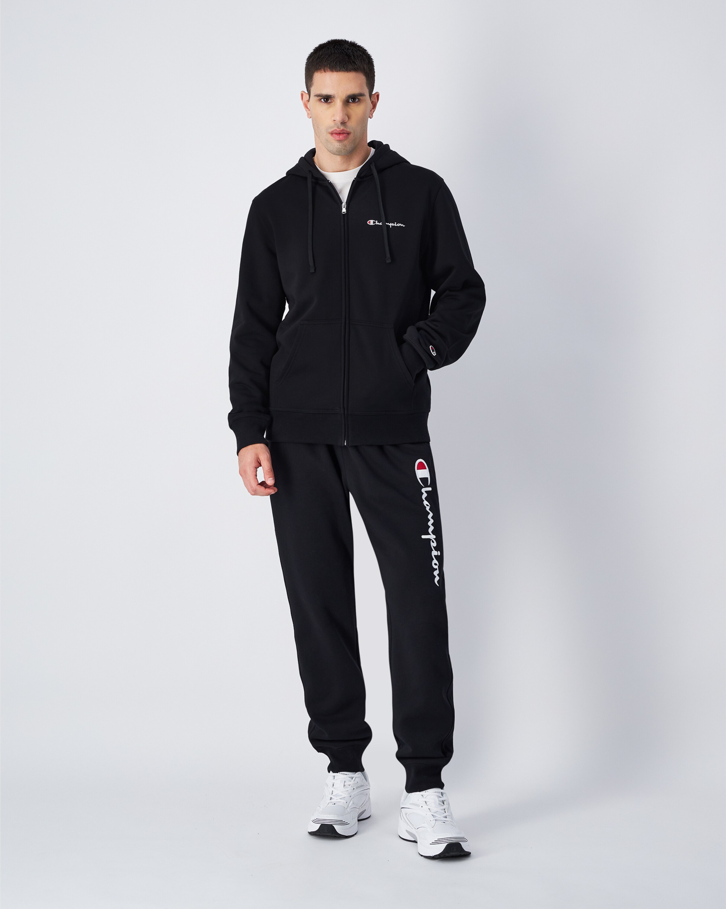 Champion Authentic Athletic Apparel Sweat jacket in Black ABOUT YOU