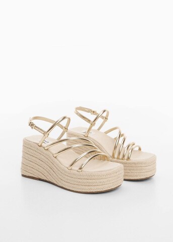 MANGO TEEN Sandale 'blanca2' in Gold