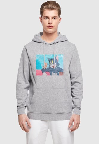 ABSOLUTE CULT Sweatshirt 'Tom and Jerry' in Grijs: voorkant