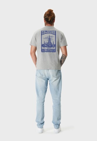 Oldskull Shirt 'Asian Sawadtee' in Grijs