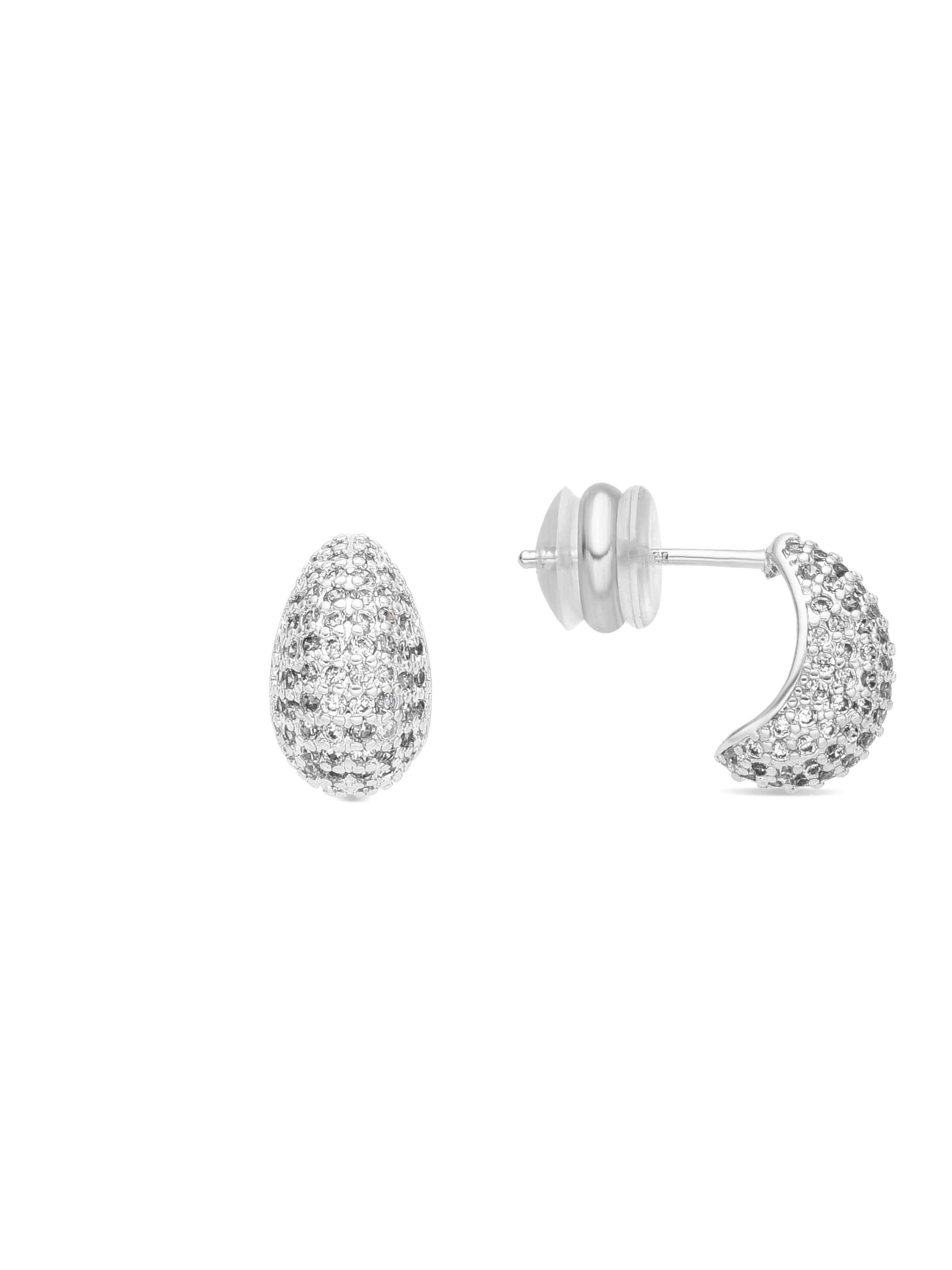 Boucles d'oreilles 'Kincon' Luxenter en argent : devant