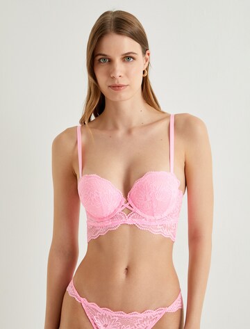Koton Push-up Bra in Pink: front