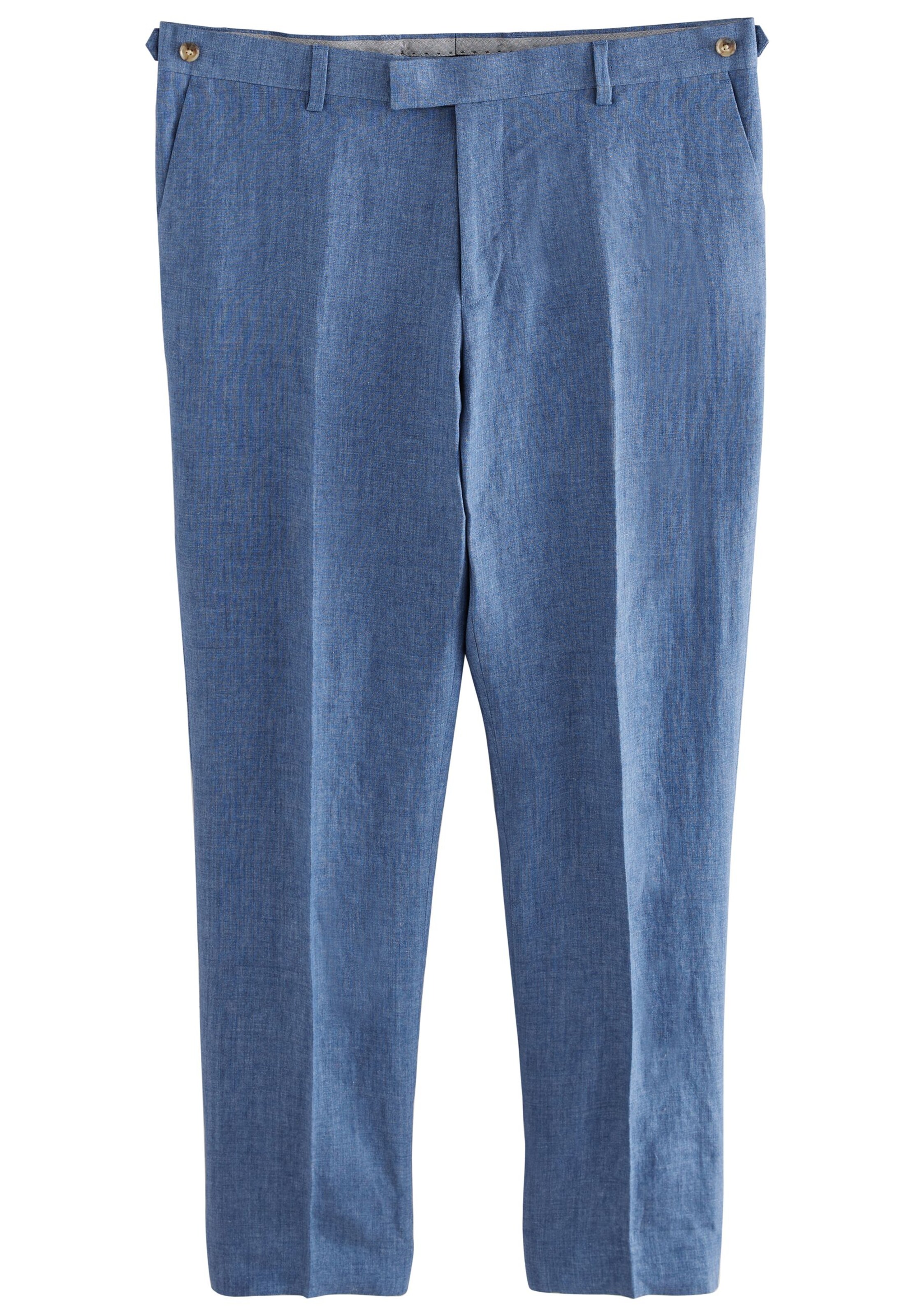 Slimfit Pantaloni cu dungă de la Next pe albastru: față