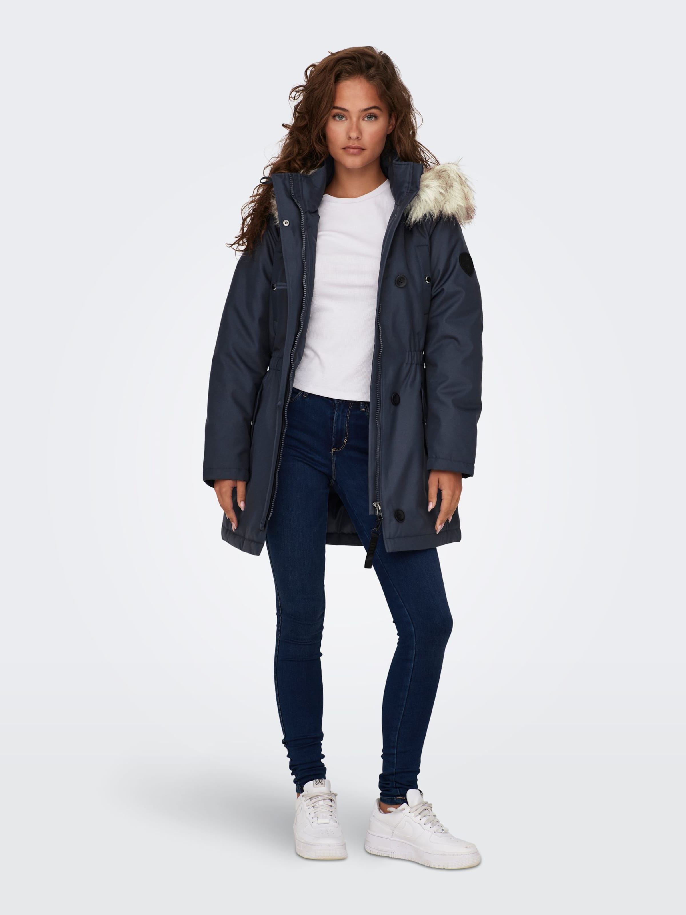 Parka d hiver ONLY en Bleu Marine ABOUT YOU