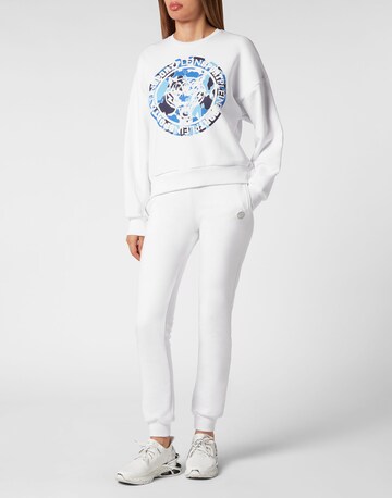 Plein Sport - Sudadera 'Carbon Tiger' en blanco