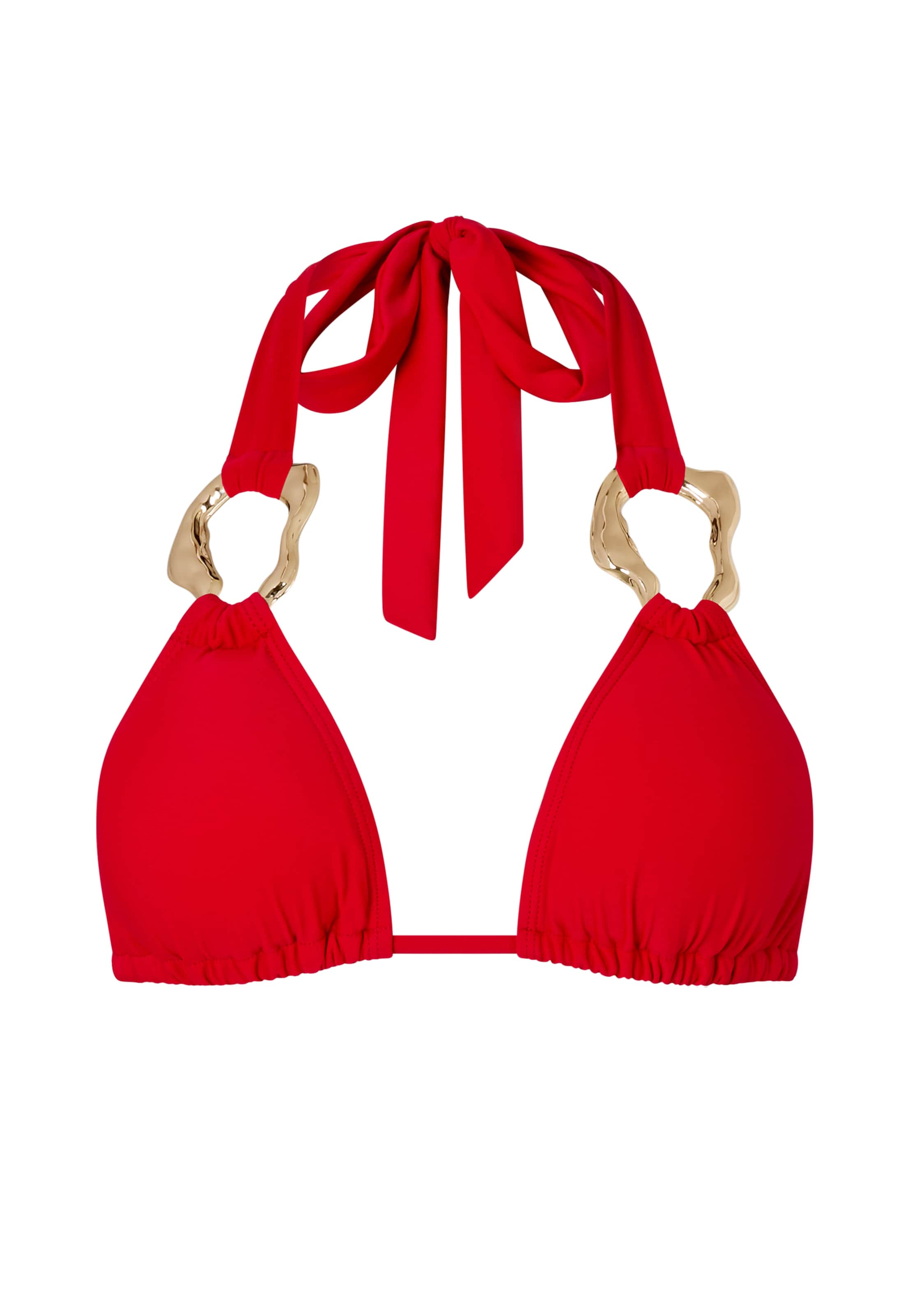 Moda Minx Triangel Bikinitop in Rot: Vorderseite