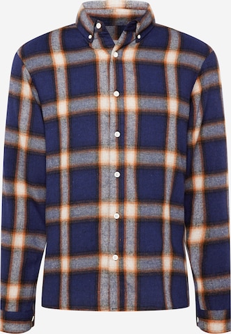 Revolution Button Up Shirt in Blue: front