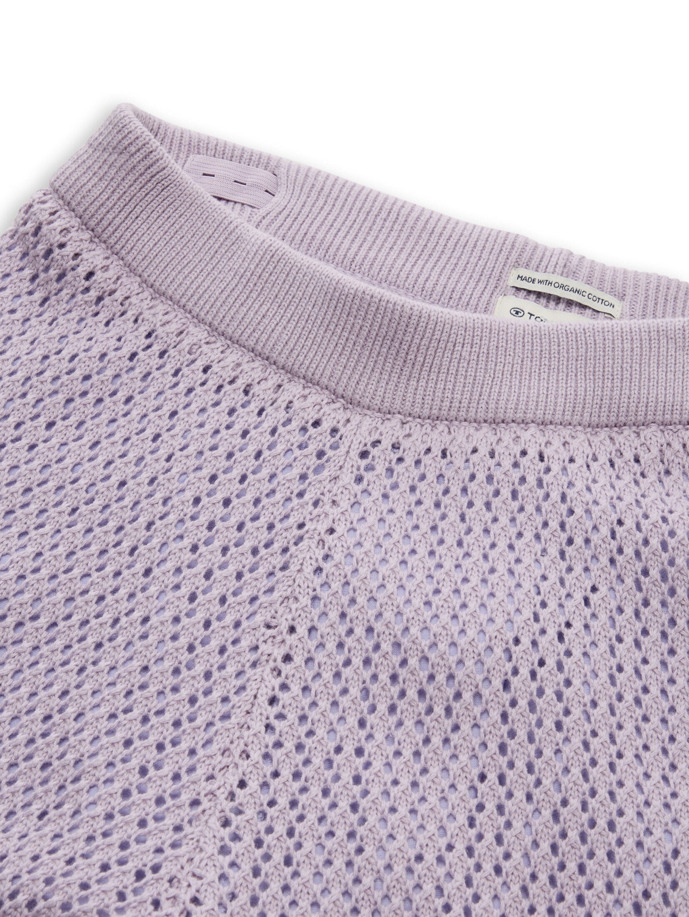 TOM TAILOR Wide leg Trousers in Purple