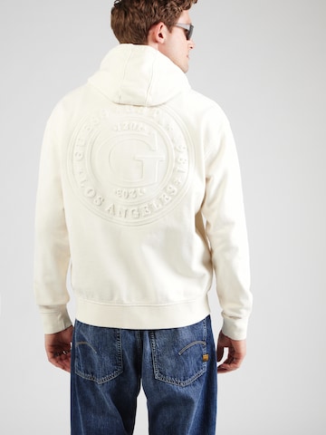 GUESS - Sudadera con cremallera 'DAVIS' en blanco