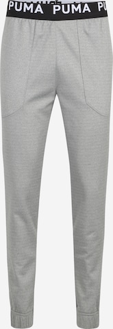 PUMA Спортен панталон в сиво: отпред