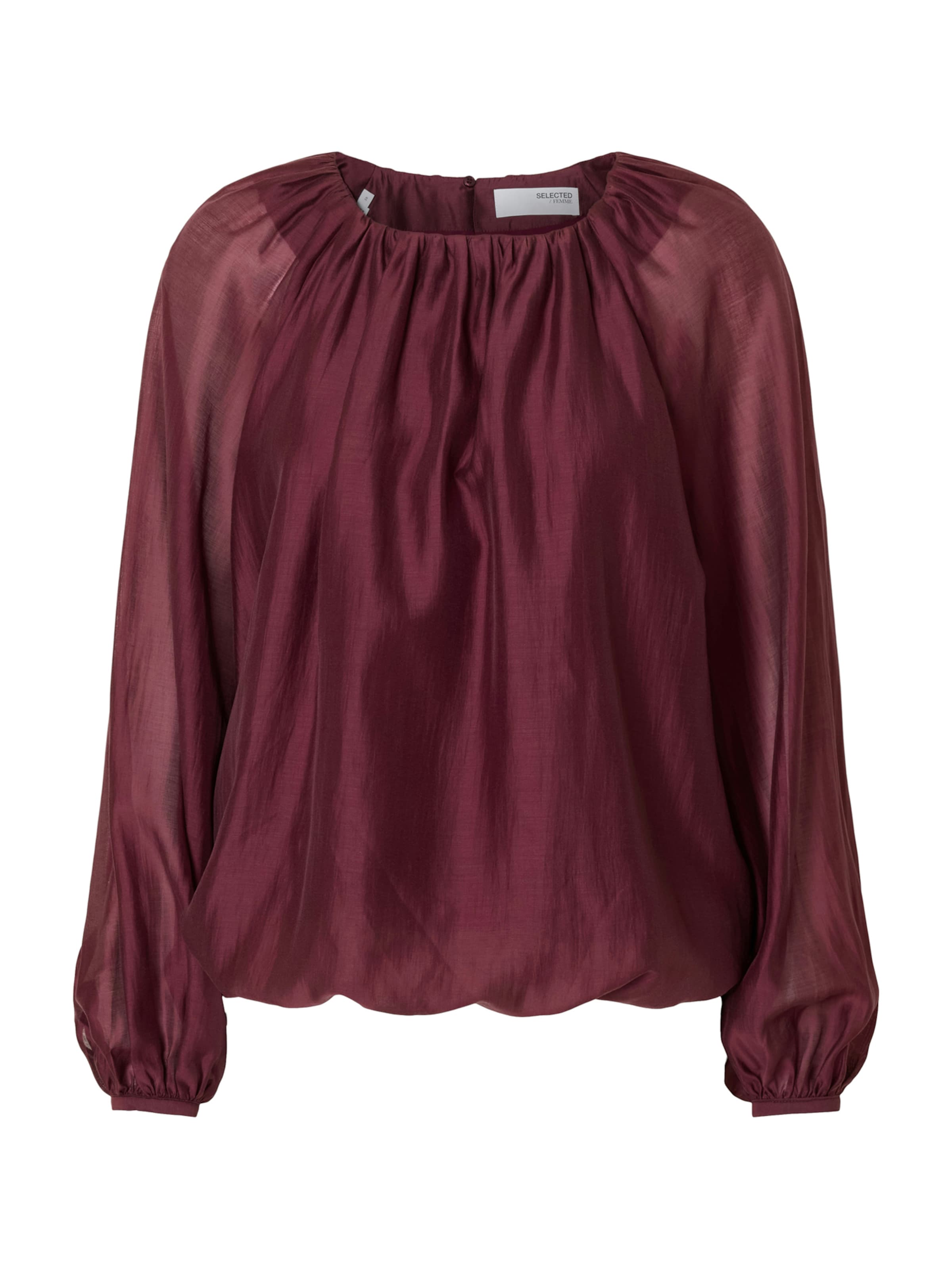 SELECTED Blouse 'SLFIRIS' in de kleur Aubergine, Productweergave