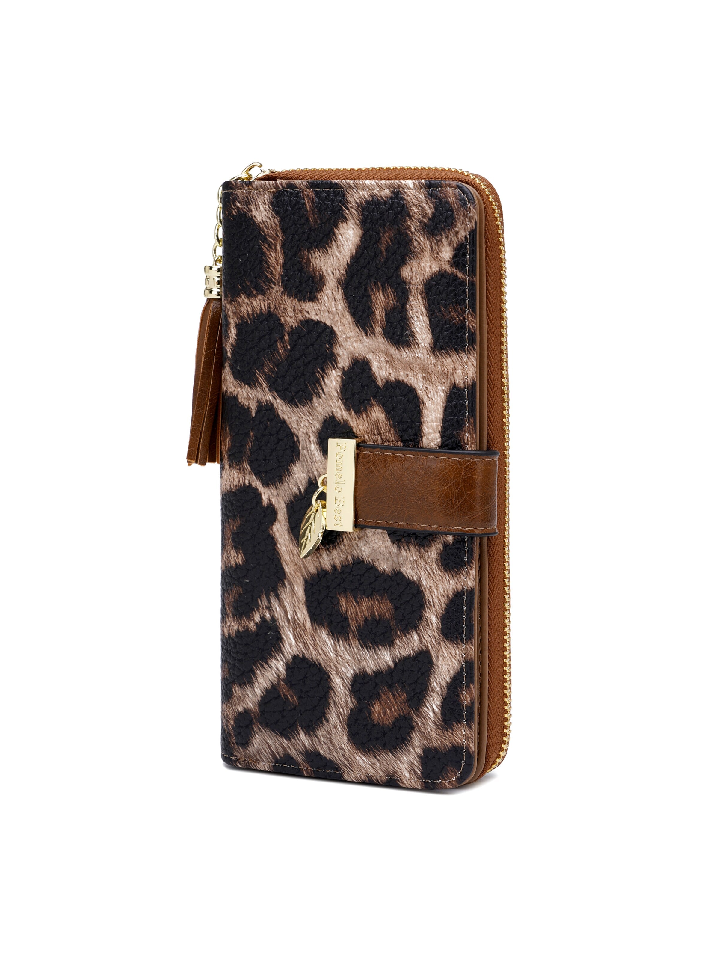 Pomelo Best Wallet 'Pomelo Best Portemonnaie Damen Klassisch Minimalistisch' in Brown: front