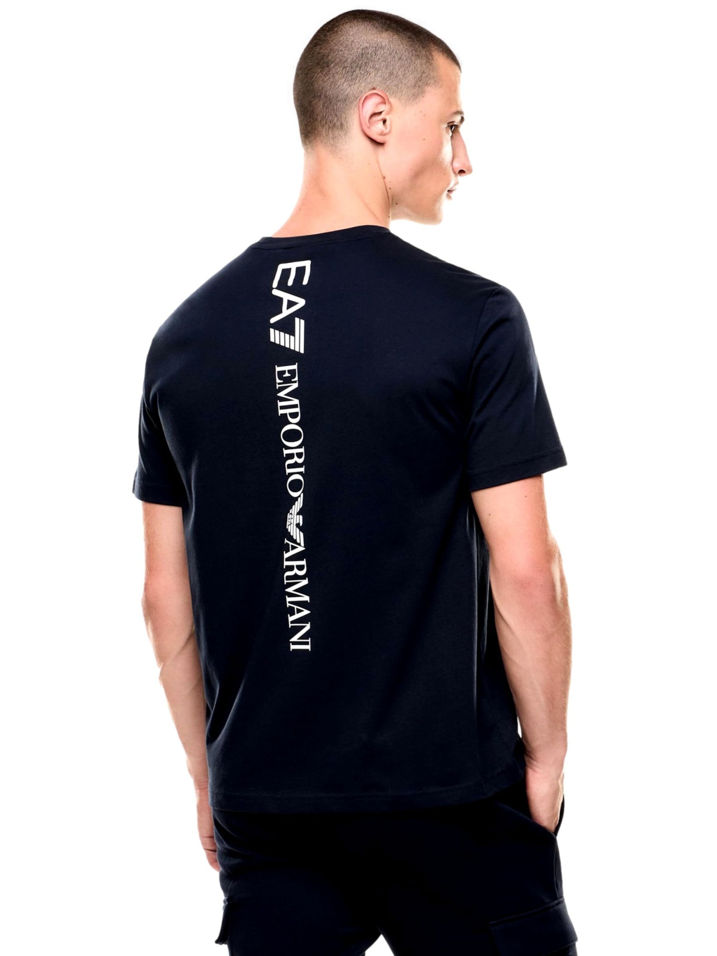 EA7 Emporio Armani Тениска в синьо