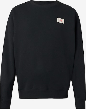 new balance Sweatshirt in Black: front