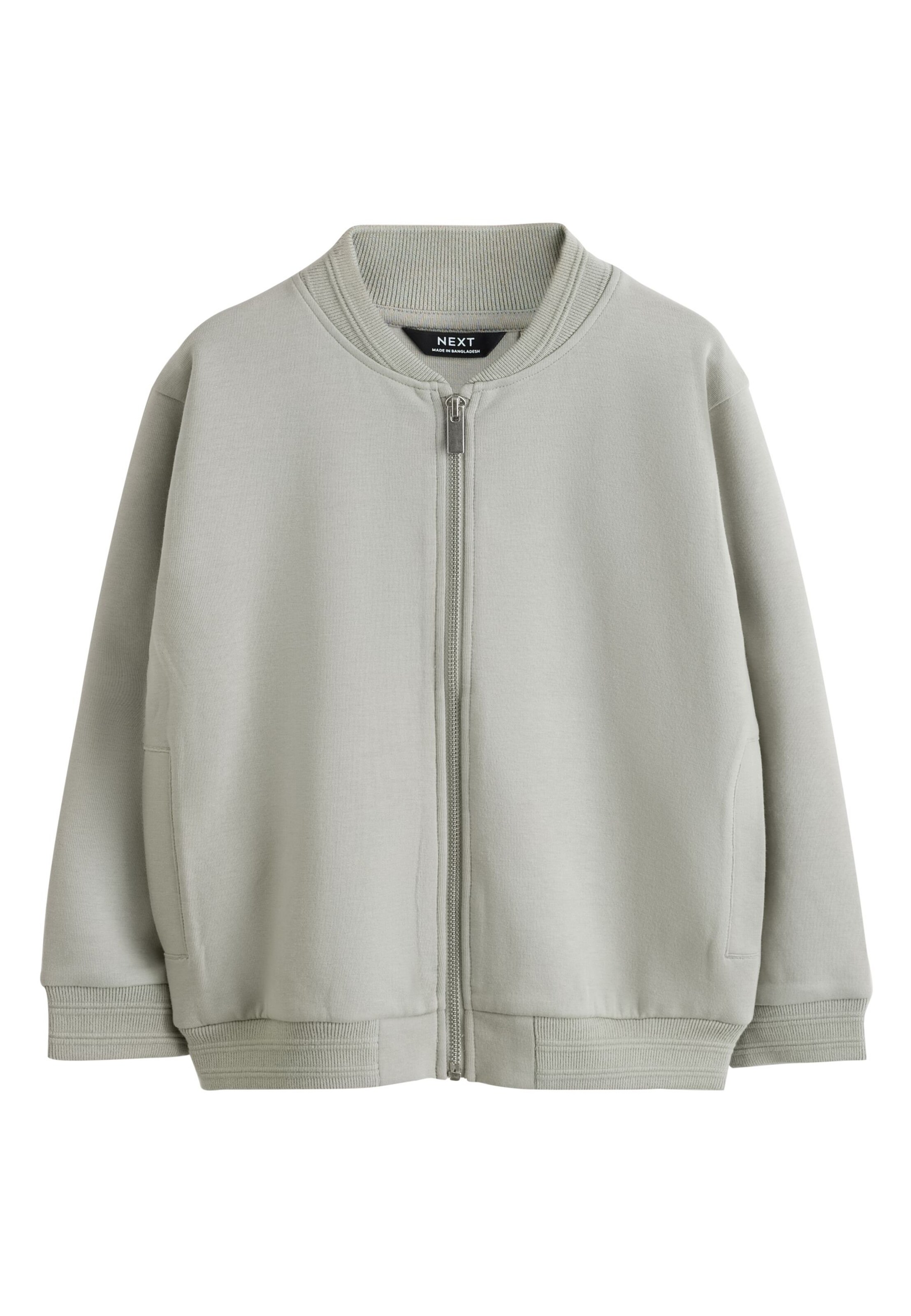 Next Sweatjacke in Grün: Vorderseite