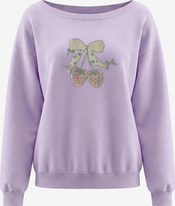 Sweat-shirt MYMO en violet : devant