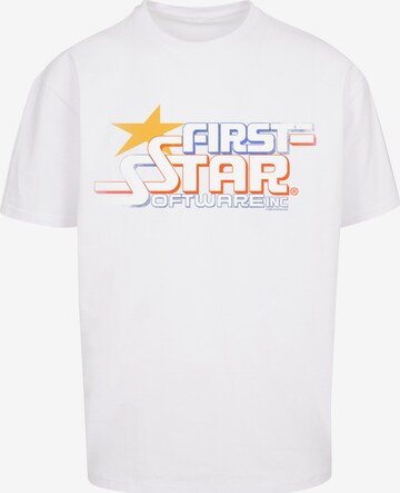 T-Shirt 'FIRSTSTAR' F4NT4STIC en blanc : devant