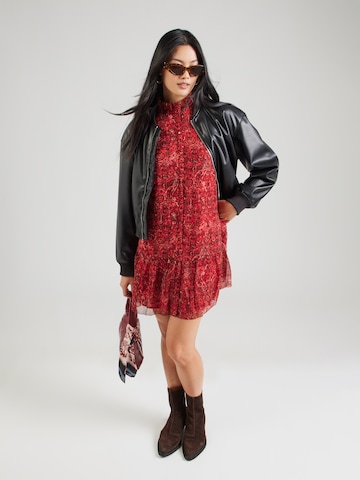 Pepe Jeans Shirt Dress in Red