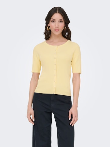 JDY Gebreid vest 'JDYGaby' in Geel