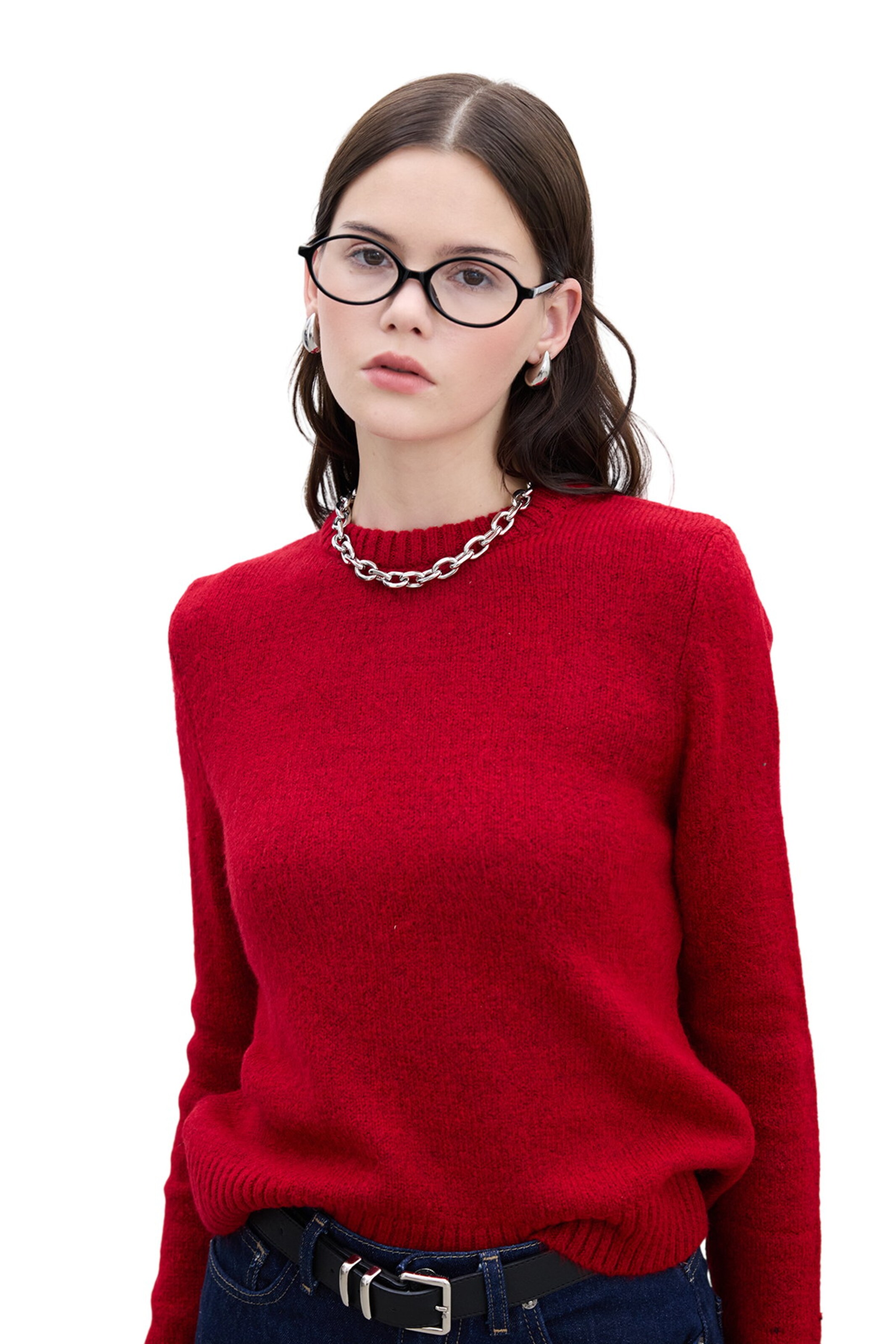 Pull-over MANUKA en rouge : devant